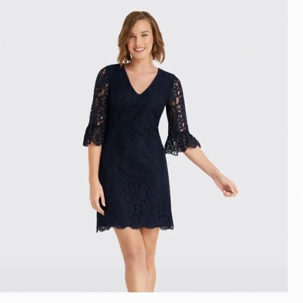 Draper James Bell Sleeve Lace Dress NWT